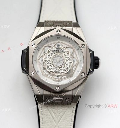 NEW! Swiss HUB1213 Hublot Big Bang Sang Bleu Titanium Watch 45mm